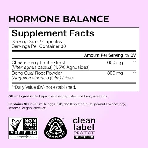 image for HUM Hormone Balance for Women, Supplement for Women's Health with Chas