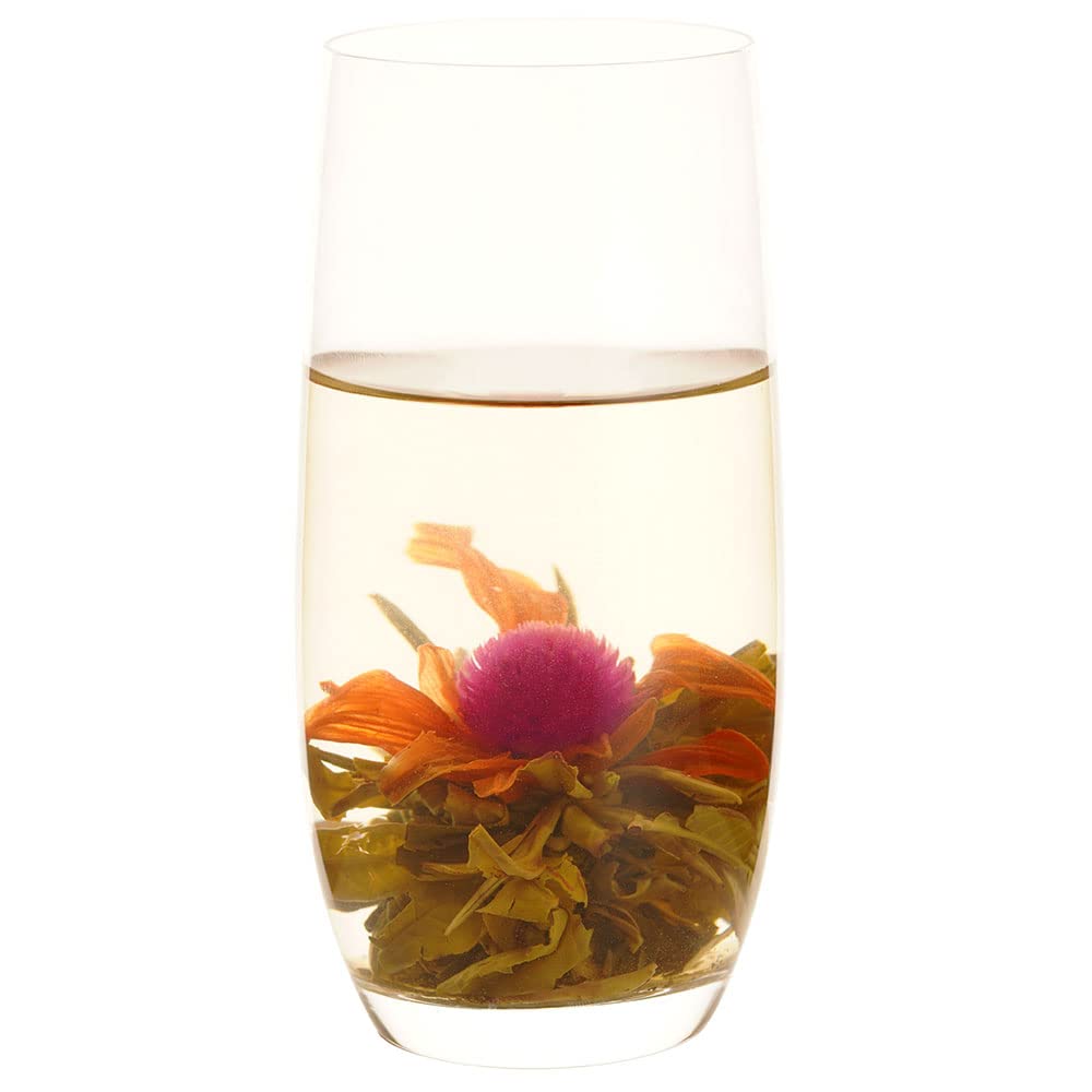 Amazon.co.jp: 12個 中国茶 工芸茶 花茶 旭日東昇(センニチコウ