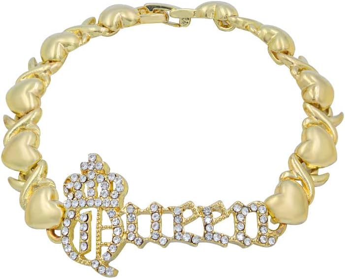Giffor 18K Gold Plated Valentine's Day Gift Jewelry Set for Women Costumes Wedding Necklaces With Stud Earrings Bracelets Christmas Gifts Jewellery,4PCS