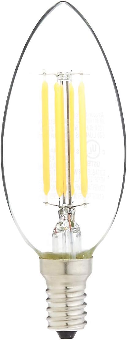 Frее Shірріng 🛒 Amazon Basics 60W Equivalent, Clear, Soft White, Dimmable, 15,000 Hour Lifetime, B11 (E12 Candelabra Base) LED Light Bulb | 12-Pack Bеѕt Quаlіtу 🔥 Amazon Basics 60W Equivalent, Clear, Soft White, Dimmable, 15,000 Hour Lifetime, B11 (E12 Candelabra Base) LED Light Bulb | 12-Pack