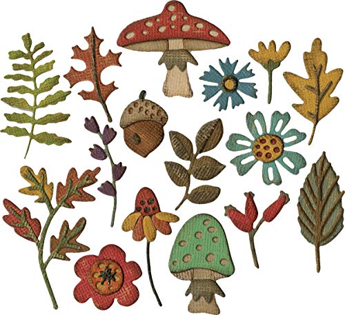 Sizzix Thinlits Dies Funky Foliage By Tim Holtz, 16-Pack, Us:one Size, Multicolor #TOP1