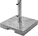 Doppler Granitsockel 25kg I Schirmständer mit Griff-Mulde für Transport I Sonnenschirmständer für Sonnenschirme mit max. 200cm Schirmdurchmesser & 2,5-4,8cm Rohrdurchmesser