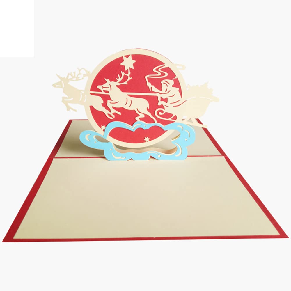 Carte de Noël Pop-up 3D le cadeau idéal pour vos vœux magiques