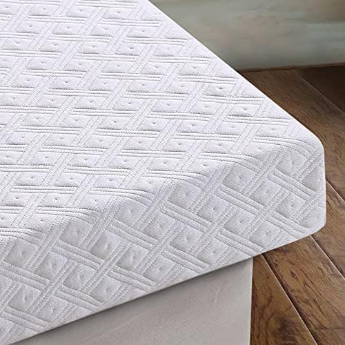 CottonHouse Cool Gel 3 Inch Memory Foam Mattress Topper Queen Size,Aviation Grade Material,Removable Soft Cover, Comfort Body Support & Pressure Relief