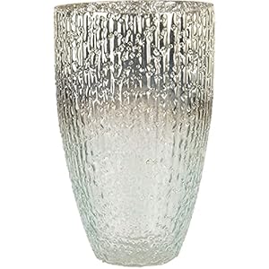 Clayre & Eef Glazen Theelichthouder Ø 12 * 20 cm Groen Glas Rond Waxinelichthouder Windlichthouder Waxinelichthouder Windlichthouder