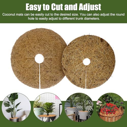 Jiehaojia 6Pcs Coconut Mats,Coconut Plant Protection,Winter Protection,Coconut Disc for Plants, Sustainable Plant Protection,Frost Protection,Cold Protection,Diameter 15cm/20cm - Image 4