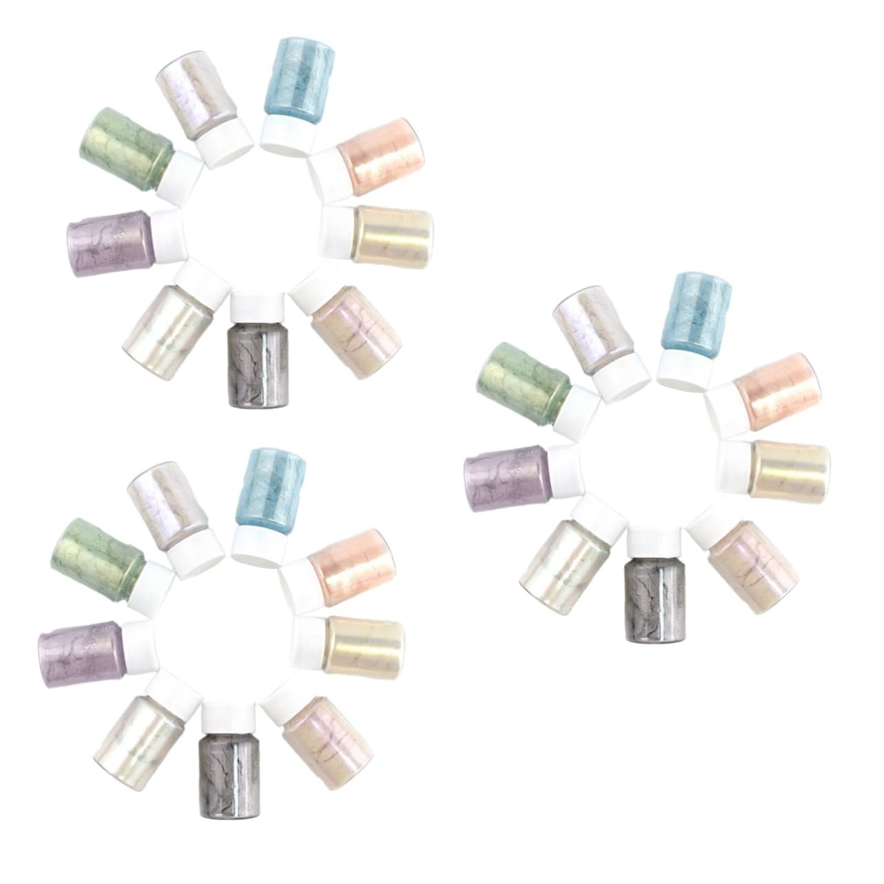STOBOK 27stücke Teiliges Mica Pigmentpulver Set Für Kosmetik Strahlende Farben Für Seifenherstellung Badekugeln Und Kunsthandwerk Hautfreundlich Und Vielseitig Einsetzbar