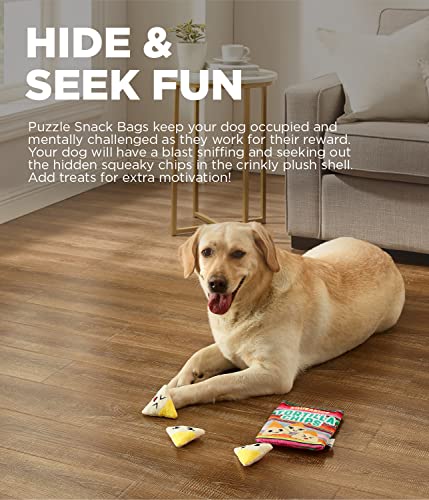 Image of Outward Hound Snack Bag Tortilla Chips Puzzle Squeaky Dog Toys