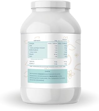 Mighty Elements VEGAN PROTEIN VANILLA 1kg - 85% vegetable protein 5k protein powder protein powder without gluten lactose & milk protein protein shake muscle building