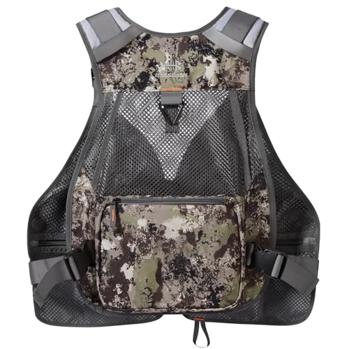 Image of BASSDASH Strap Fishing Vest Adjustable for Men and Women, for Fly Bass Fishing and Outdoor Activities