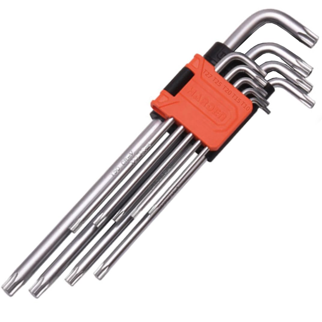 Harden 9pcs Long Torx Key Wrench - Strong Grip, Durable, Plastic Clip - 540607 (B07RWKKV2H) Amazon Price History, Amazon Price Tracker