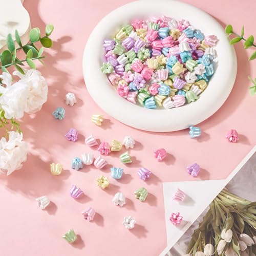 Perles opaques en acrylique légères et robustes Beadthoven pour bracelets et DIY - 7