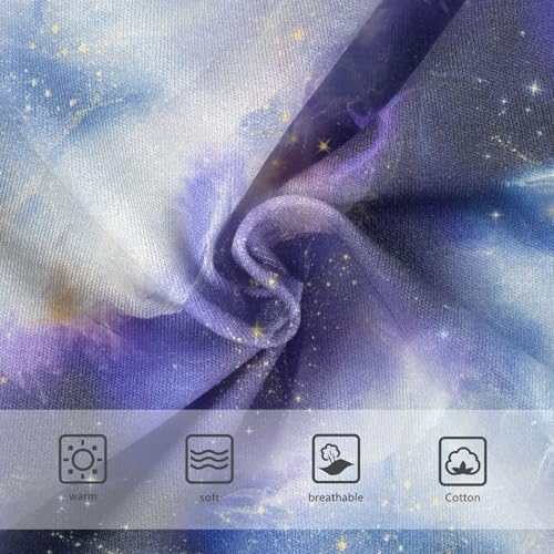 Joisal Aesthetic Galaxy Dream Purple Panties Little Girl Toddlers Underwear Floral Cotton Colorful Briefs Undies Kids 2t3