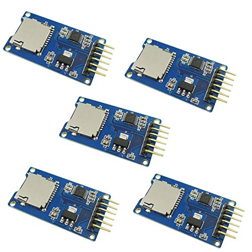 Aihasd 5PCS Micro SD de almacenamiento Junta Mciro SD TF tarjeta de memoria Shield Módulo Adaptador de interfaz SPI para Arduino