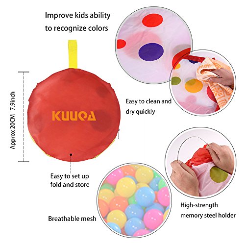KUUQA Bällebad Bällepool mit Aufbewahrungstasche für Kinder, Haustiere 100CM (Bälle Nicht im Lieferumfang enthalten)