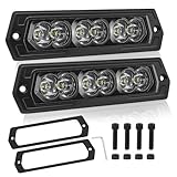 7 Inch Flush Mount CREE LED Pods, ACEC SHOP 2PCS 60W LED Flush Mount Pod Lights Spot Beam Off Road Driving Light Reverse Backup Light Bars Work Lights for Truck SUV 4x4 UTV ATV Tractor Boat