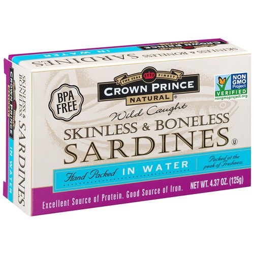 Crown Prince Skinless and Boneless Sardines in Water -- 4.37 oz - 2 pc