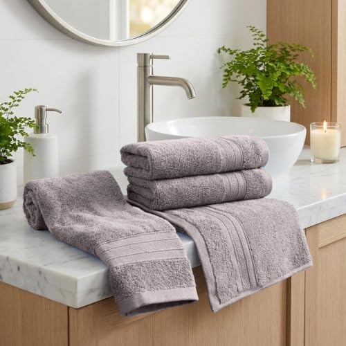 TRIDENT Soft Comfort Air Rich Towel 100% Cotton Hand Towel for Daily use, 500 GSM Highly Absorbent Towels for Men/Women, 4Pc Hand Towel Set (41 cm X 6