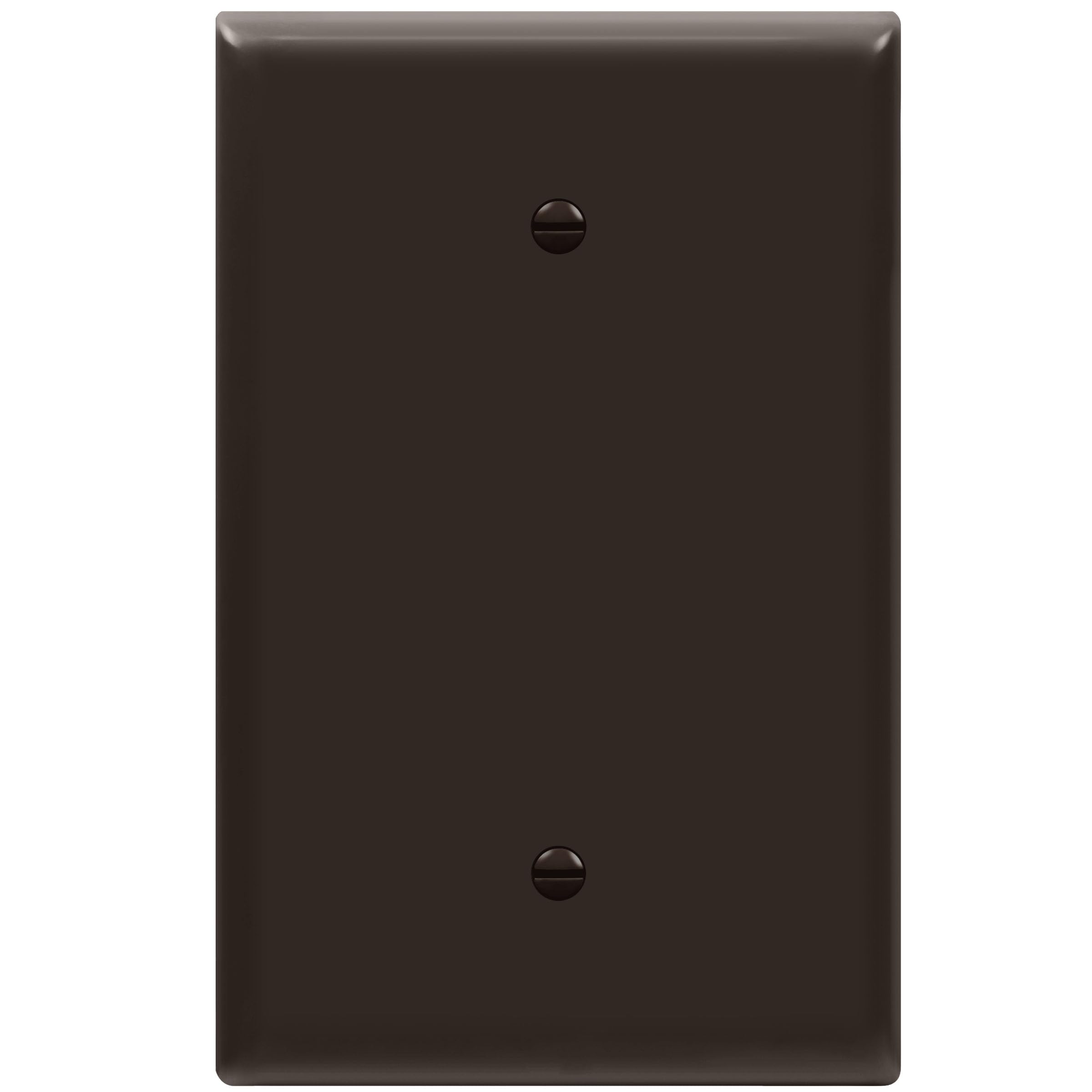 ENERLITES Blank Device Wall Plate, Gloss Finish, Over-Size 1-Gang 5.5" x 3.5", Unbreakable Polycarbonate Thermoplastic, UL Listed, 8801O-BR, Brown (Pack of 1)-image-33