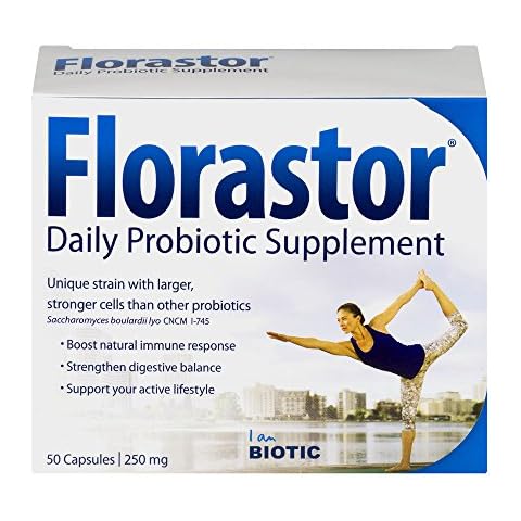 Florastor Daily Probiotic Supplement 50 Capsules (Pack of 6) Cover