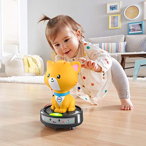 Fisher-Price Laugh & Learn Crawl-After Cat On A Vac, Musical Toy For Crawling Babies And Walking Toddlers #TOP2