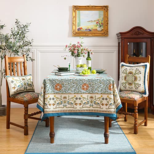 Patdrea French Linen Tablecloth Soft Breathable Tabletop Cover Kitchen Dining Tablecloth For Rectangular Tables For Parties Wedding Christmas 55" X 71" #TOP7