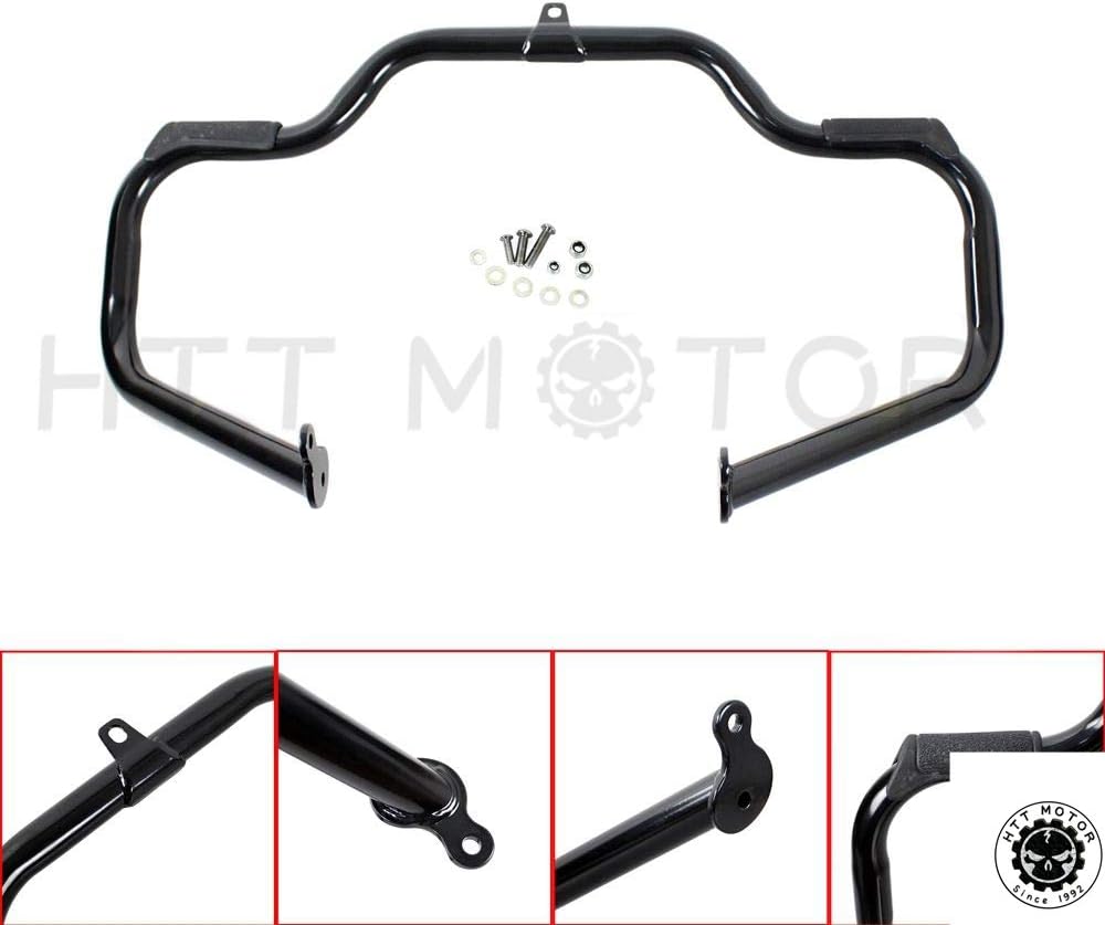 HTTMT EG03- Black Engine Guard Crash Bar Compatible with Harley Touring 2009-2017(Aftermarket 49155-09A)