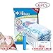Hibag 6 Jumbo Space Saver Bags, Vacuum Storage Bags with 2 Roll-up Compression Bags (6 Jumbo)
