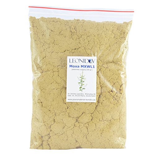 Leonidov Moxa-wol van bijvoet van zeer hoge kwaliteit voor de Moxibustion - 100 gr.