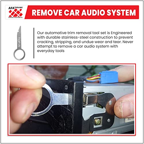 Afa Tooling Replacement For Radio Removal Tool 1C0-051-530 And T87P-19061-A For Ford, Volkswagen, Mercedes And Audi - Won't Bend Or Break #TOP5