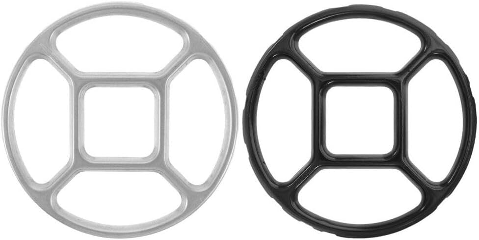Kichvoe 2pcs Non-slip Wok Support Rings for Gas Stove Construction Temperature Resistant for Stabilizing Woks and Pots Cooktops