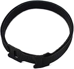 50Pcs 12" x 1/2" Reusable Cable Ties Microfiber Cloth Hook and Loop Straps | Black Network Wire Management Organizer, Length 12 inches, Width 1/2 inch