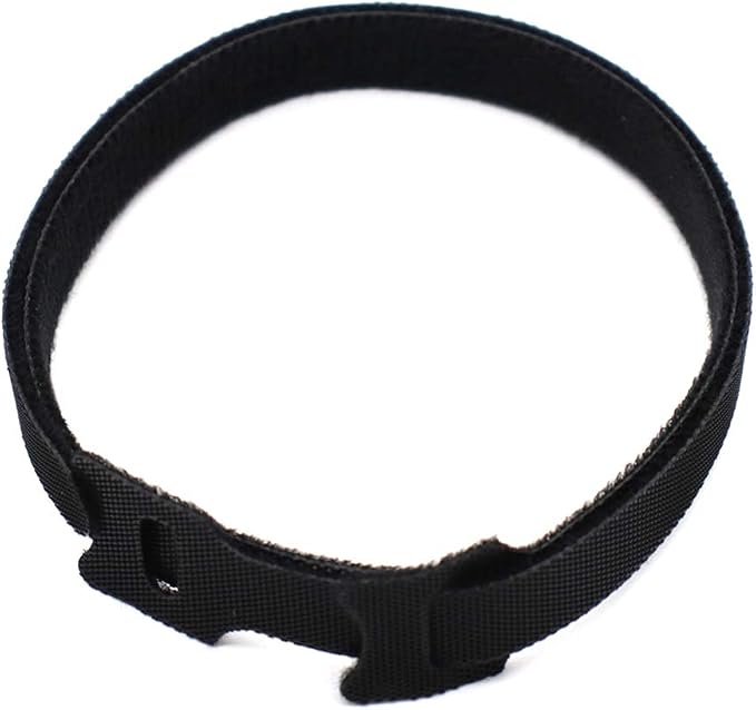 50 unidades de abrazaderas reutilizables para cables de 12 pulgadas x 1/2 pulgada, cintas de velcro de microfibra negras para organización de cables y redes miniatura 4
