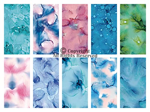 Craftido -21 Options- 100% Cotton Quilting Fabric Bundles 10Pcs Fat Quarters 18”X21”-Medium Weight 5.2 Oz- For Quilting, Sewing Project, Patchwork, Diy Crafts - Rainbow Inks #TOP1