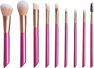 Juego de 9 brochas de maquillaje sintéticas, ...
