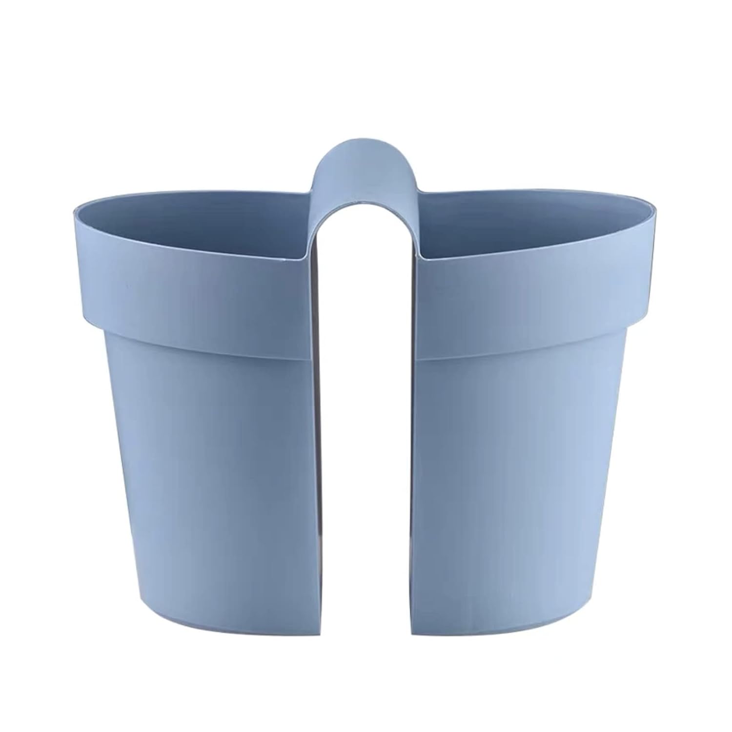 Hanging Planter Double-Sided Flower Pot Plant Window Box Railing Planter with Drainage Holes for Patio Hanging Rail Planters