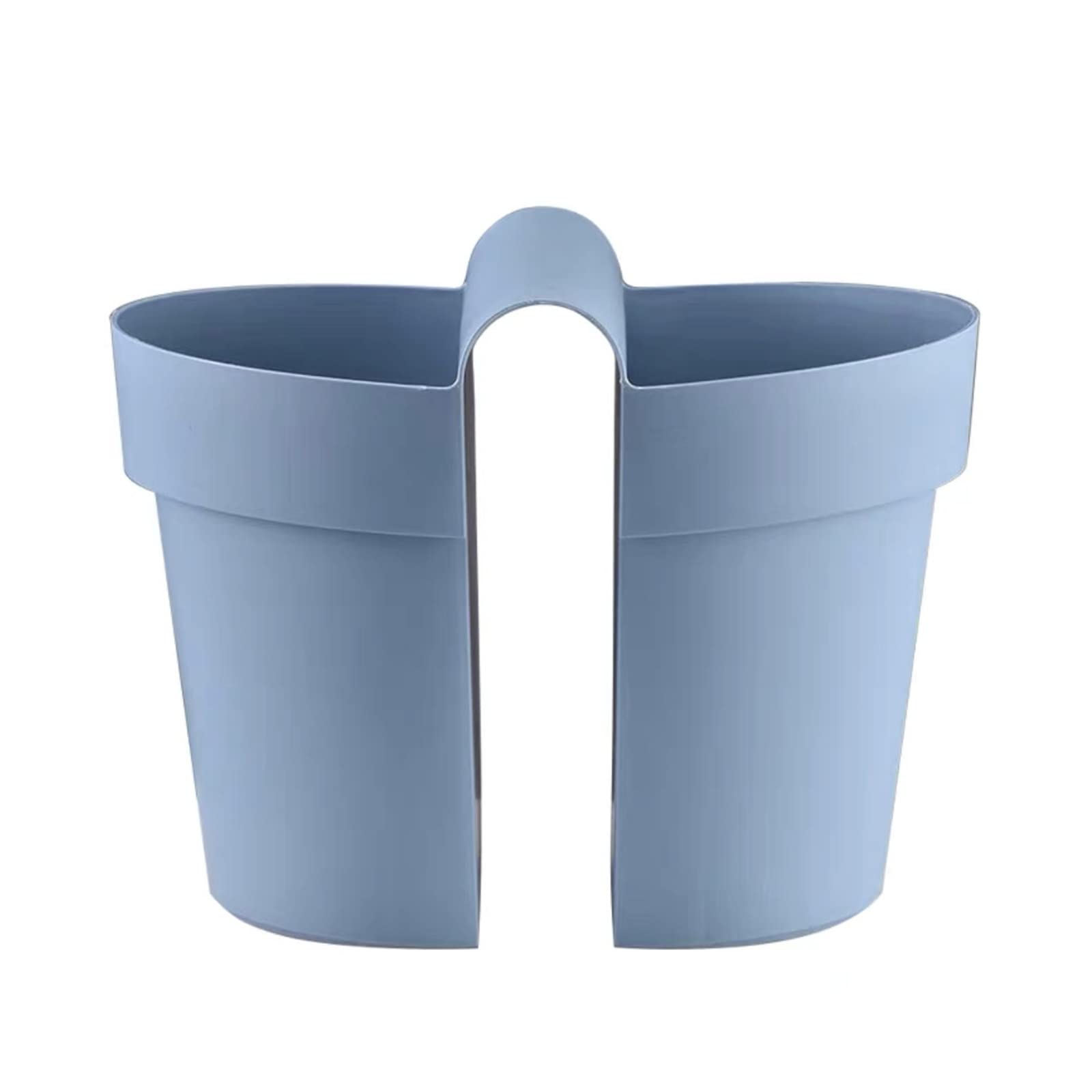 YROHGKPN Double-Sided Hanging Planter Deck Flower Pot Plant Window Box Railing Planter with Drainage Holes for Patio Fence Balcony Flower Pot