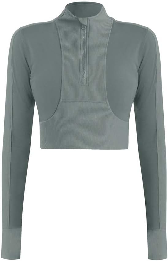 Women's Stretchy Athletic Workout Lightweight Jacket Full Zip Running Track Jacket