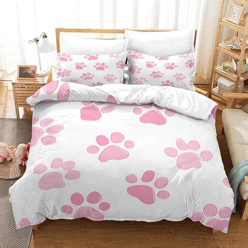 Parure de lit effet microfibre super douce et résistante housse de couette 3D - 3