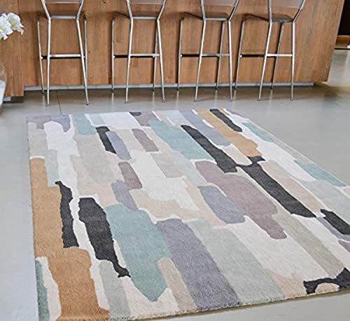 Image of Carpet Mahal Export Quality Handmade Tuffted Pure Woollen Carpet for Hall Living Room Bedroom Size 10 x 13 feet (300X390 Cm) Color-Multi