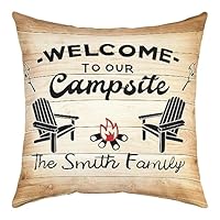 2 Federe Cuscini 50x50cm Con Alberi - Tema Natura, Poliestere, Lavabili, Nero