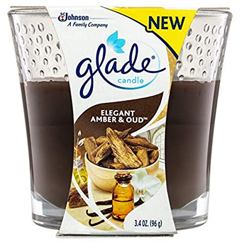 Glade 1067996 Johnson & Son Glade Elegant Amber & Oud Candle cover