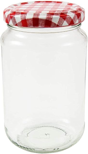 24 x 1 LB Jam Jars (378 MLS.) with a choice of seven colors lids