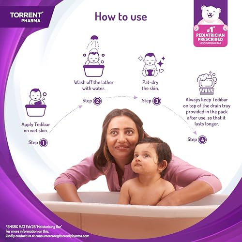 Image of Tedibar Moisturising Baby Bathing Bar 100g