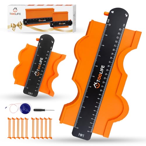 TOOLIFE Contour Gauge Profile Tool Gifts for Men Dad and Husband