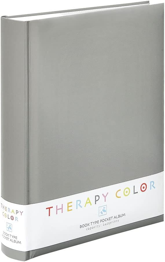 Nakabayashi color therapy Approaching book-type three-stage pocket album cool gray TCBP-240-CG (japan import)