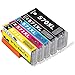 Price comparison product image Pictech Replacement for Canon PGI-570XL CLI-571XL Ink Cartridges for Canon PIXMA MG5750 MG5751 MG7750 MG7751 MG7752 MG7753 PIXMA TS5050 TS5051 TS6050 TS9050 TS9055 (1 Set (5 Pack)
