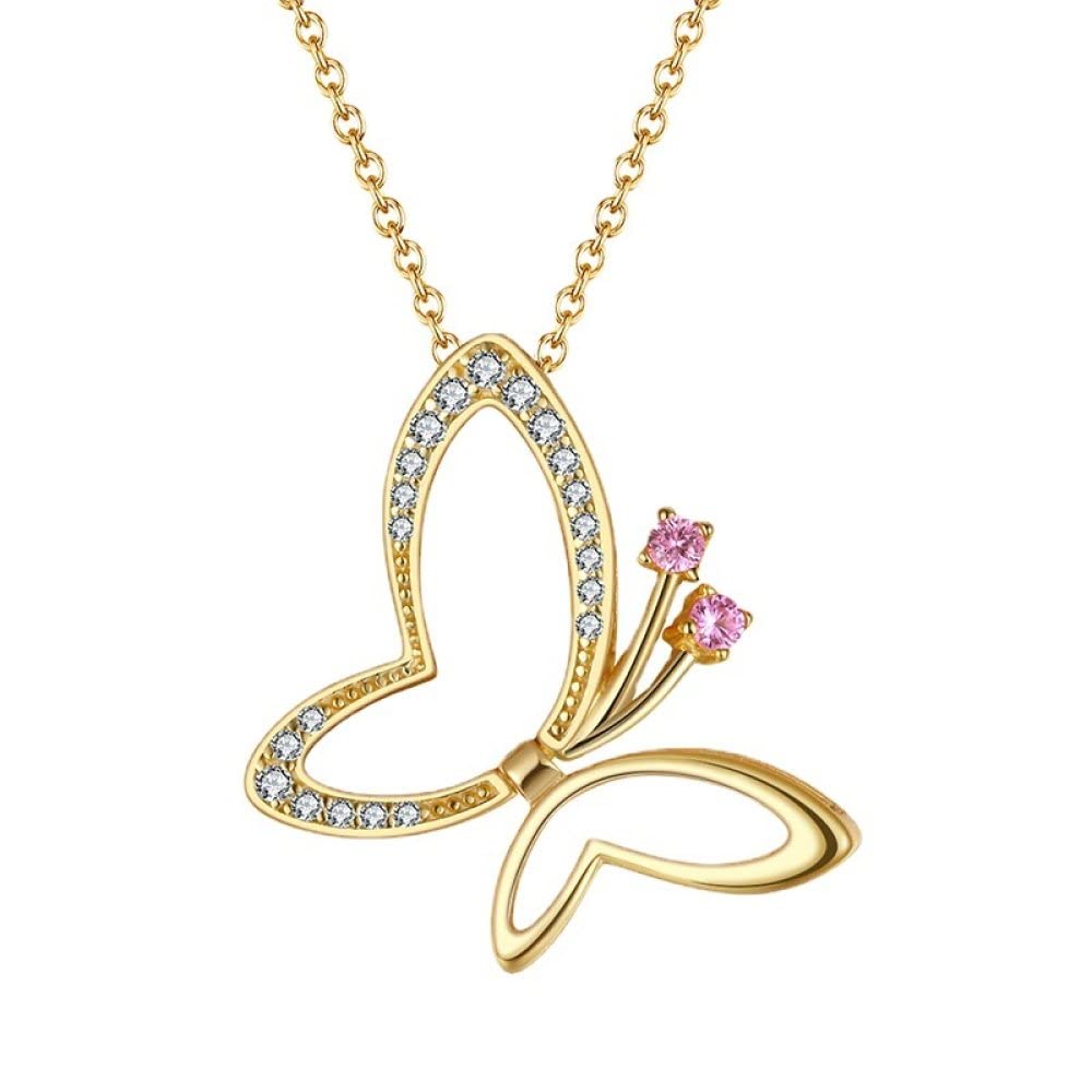 Collier en Argent pour Femme S925 Zircon Bijoux Chaîne Fille