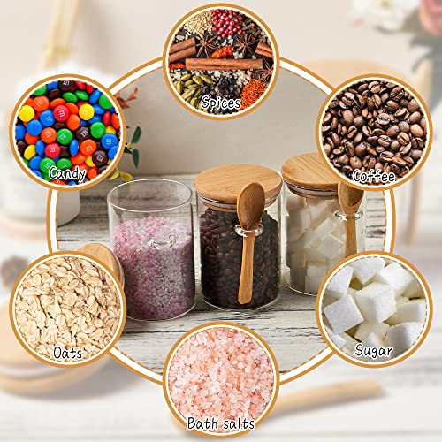 OneDream Glass Sugar Container with Bamboo Lid