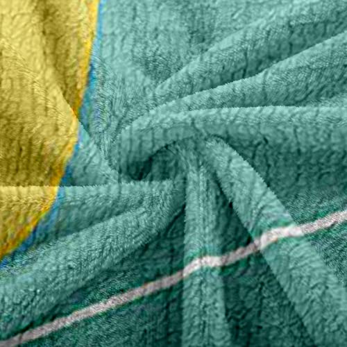 Couverture en flanelle 140x200cm, plaid polaire vert pour salon